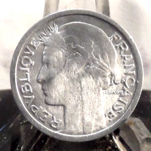 MONEDA FRANCESA DE 1 FRANCO 1945 CIRCULADA (71119) Foto 2 de 4