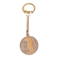 1969 Richman Brothers Apollo II Mission Keychain Neil Armstrong 1st Man On Moon