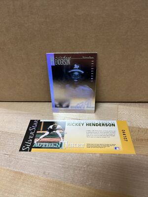 オゾンロックス ロケットライト ポイントカード景品 希少 レア 1991 Rickey Henderson Silver Star Authentic Ticket And Holograms