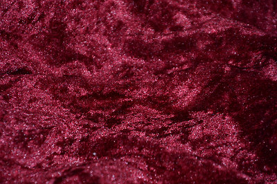 Velvet Panne  Crushed Backdrop Velour Stretch Fabric 60'' Wide Burgundy 