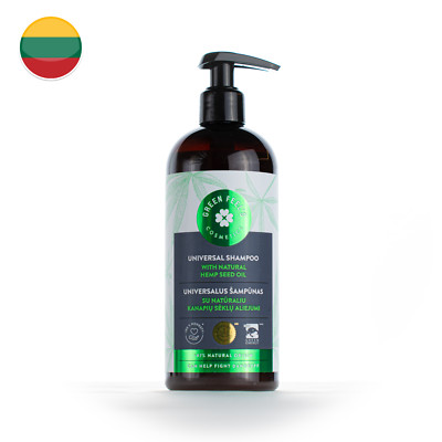 1 Bottle of Lithuanian Universal Shampoo | Natural Hemp Seed Oil | 400 ml