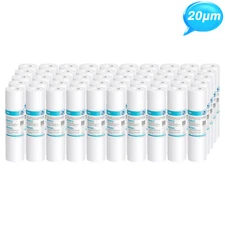10"x2.5" 20 Micron Whole House Sediment Water Filter Cartridge Replacement 50PCS