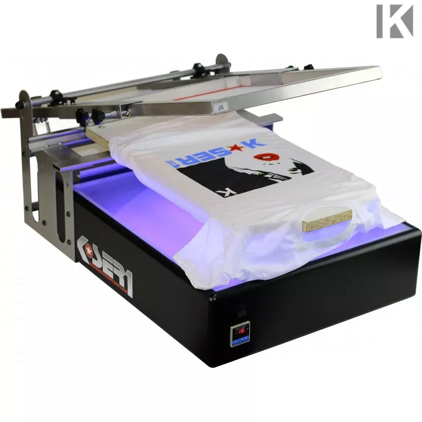Screen Printing Machine with Exposure UV T shirt Printer Kit Silkscreen