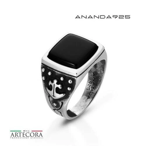 Anelli di bigiotteria in pietra in pietra principale onice