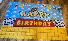 Toy Story Banner Happy Birthday5 Ft By 7 Ft