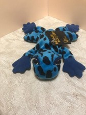 24K BEANIE BOPPERS "TREE FROG BLUE" 1997 STUFFED PLUSH ANIMAL SPECIAL EFFECTS