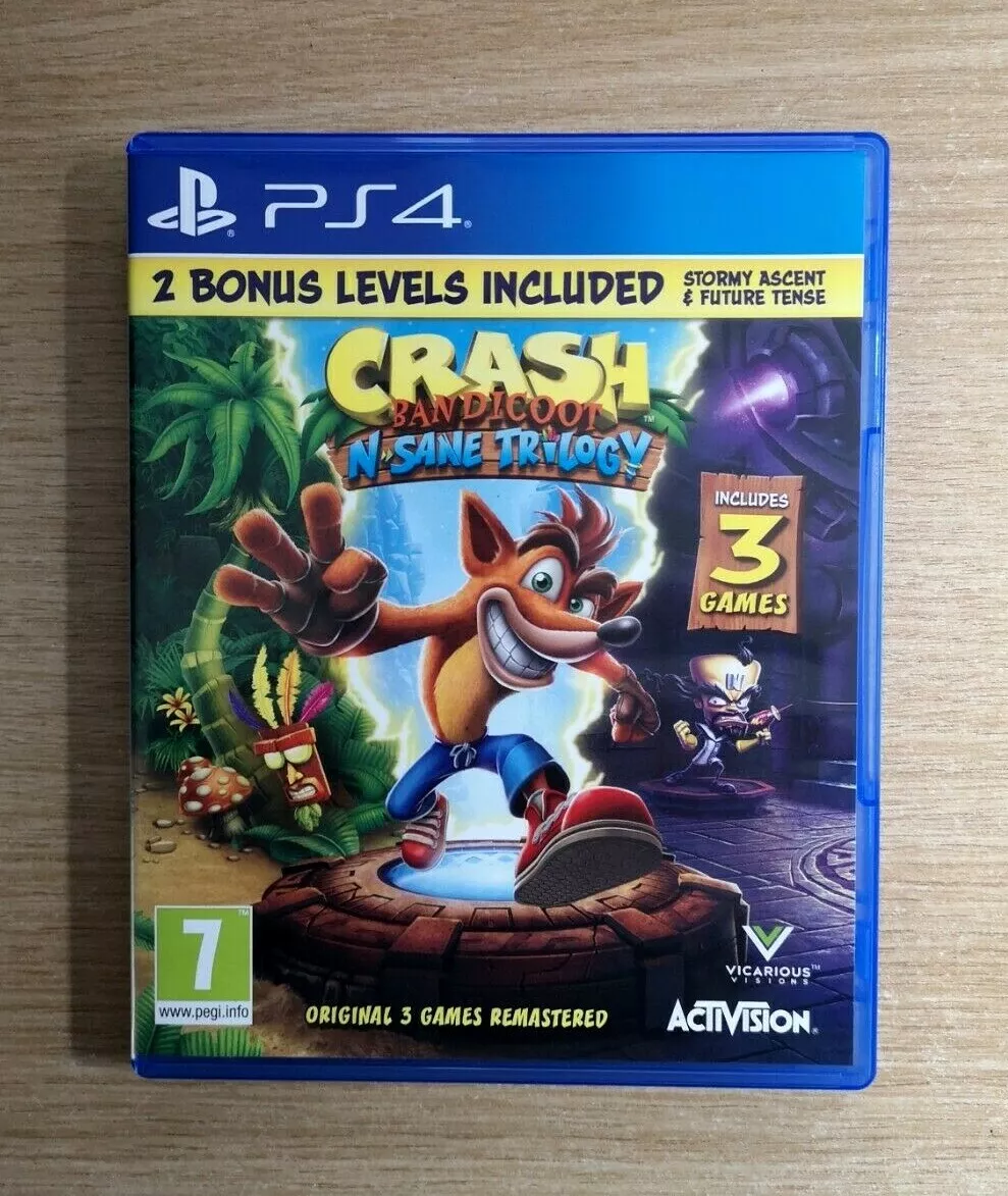 Crash Bandicoot N.Sane Trilogy Sony Playstation 4 PS4 Game FREE P&P