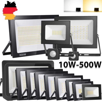 ROYANA 10-500W LED Inundador Con Detector de Movimiento Foco Faro Lámpara Exterior