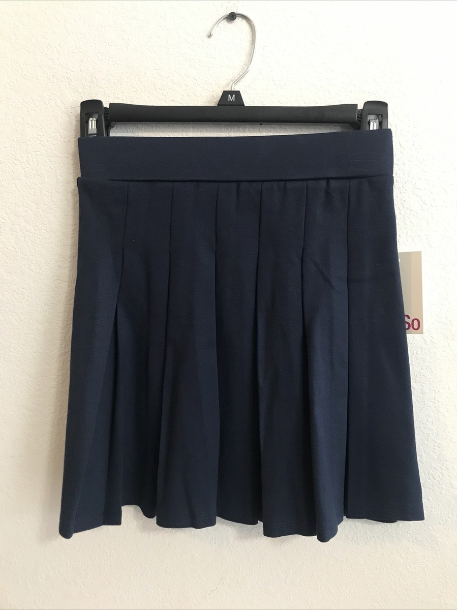 Kohl's SO Navy Blue Pleated Tennis Skirt – Size XS for sale online