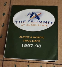 1997/98  THE SUMMIT AT SNOQUALMIE SKI AREA TRAIL MAP. ALPINE & NORDIC.  VG-EX