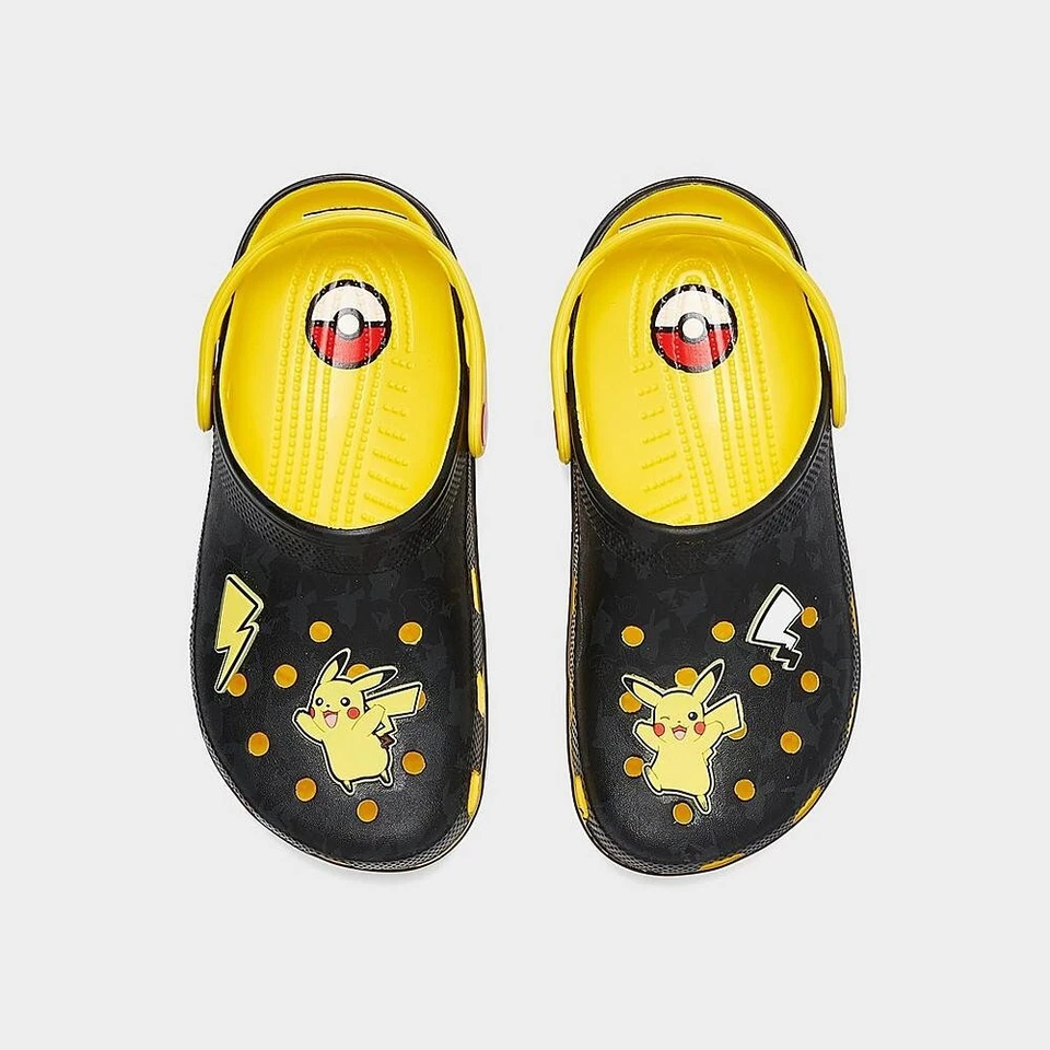 NUEVO EN CAJA/NUEVO CON ETIQUETAS Zapatos Zueco Clásicos Crocs x Pokemon Pikachu para Niños J1 J2 J3 J4 J5 J6 Foto 4 de 4
