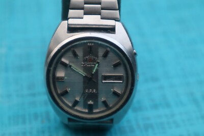 Orient 時計 Orient 61174 RARE Vintage Automatic Silver Dial gents Facet
