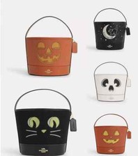 NWT Coach Trick Or Treat Bucket With Halloween Pumpkin/Ghost/Graphic/cat 2024