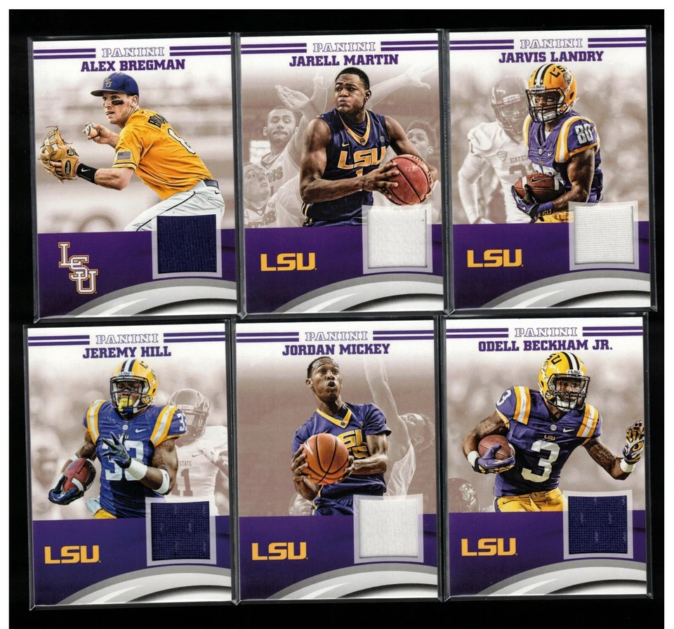 LSU TIGERS 2015 PANINI HOBBY 24 PACK (W/ 2 JERSEY / AUTO PER) SEALED BOX - Image 4 of 4