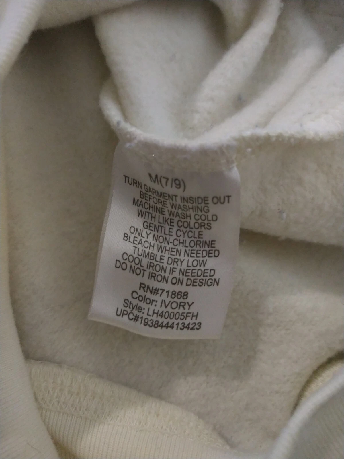 OFF WHITE Felpa con cappuccio Disney Topolino M 7 9 panna oro rosa