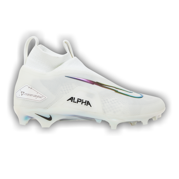 Nike Alpha Menace Elite 3 Flyknit Football Cleats White Grey