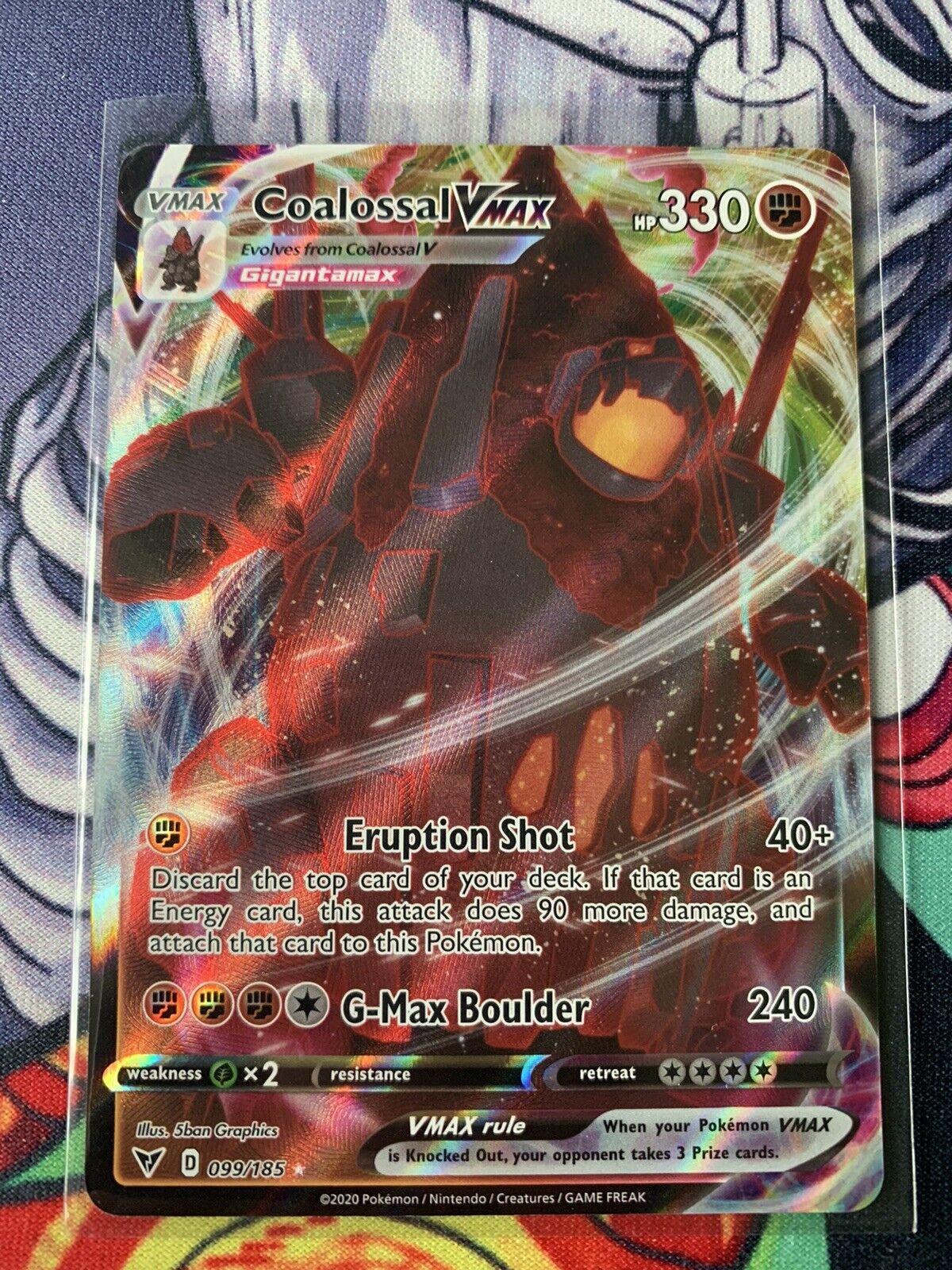 Pokemon Conjunto de cartas Vmax – Coalossal VMAX 99/185 e