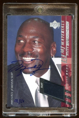 MICHAEL JORDAN 2000 UD AUTO PATCH SUIT #D 02/24 AUTOGRAPH  HOF  MUST HAVE MJ FAN