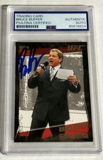 BRUCE BUFFER SIGNED AUTO RC 2010 Topps UFC No. 170 Octagon Announcer PSA