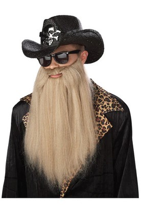 Brand New ZZ Top Sharp Dressed Man Costume Beard Accessory