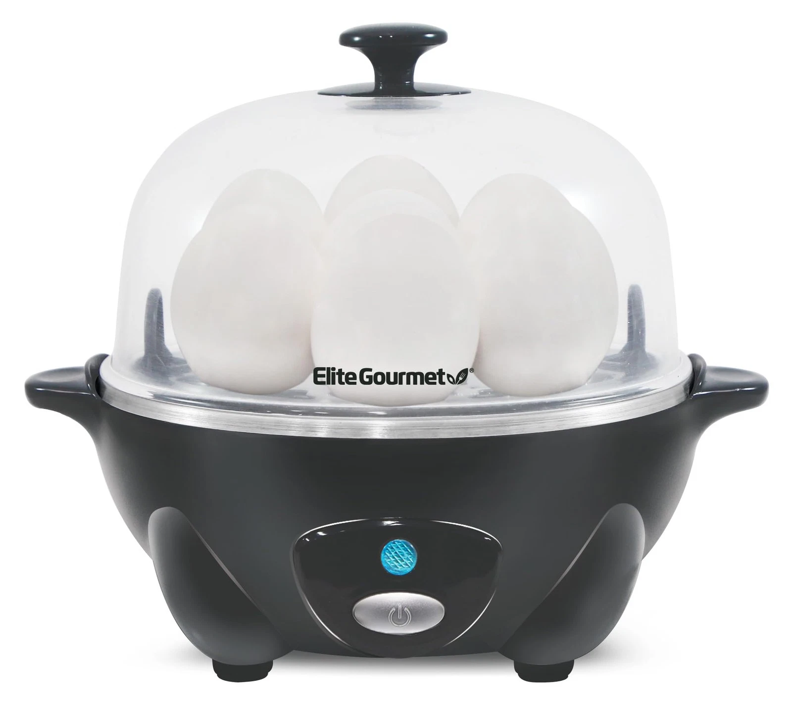 Elite Gourmet Easy Egg Cooker 7 Egg Automatic Hard Medium Soft Boiler Steamer