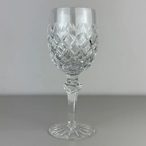 Vintage Waterford Crystal POWERSCOURT Claret Wine Goblet or Glass 7 1/8" Tall