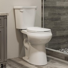 HOROW Two Piece Toilet with ADA Chair Height 1.28 GPF Single Flush MAP 1000g
