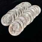 Tubed Roll of 20 BU 90% 1964 Kennedy Silver Half Dollars, $10 Face Value