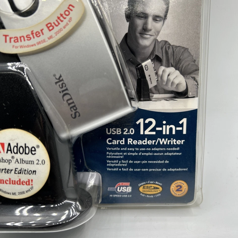 SanDisk ImageMate SDDR-89 12-in-1 USB 2.0 Flash Memory Card Reader ~ New - Image 2 of 4