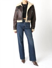 Olivaceous Kendall Cropped Jacket Brown Camel