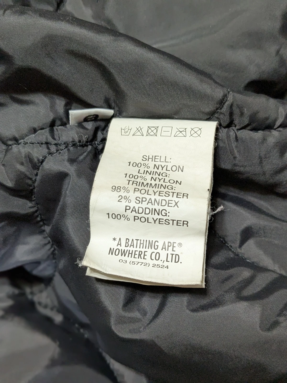Aape By A Bathing Ape Bape Bomber Jacket  Large Woobie Lined Streetwear Distress image 6