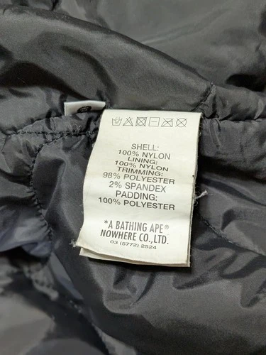 Aape By A Bathing Ape Bape Bomber Jacket  Large Woobie Lined Streetwear Distress image 6