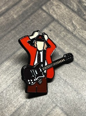 AC/DC Angus Young Live Guitar Highway to Hell Rock Band Hat Lapel Bag Pin NEW