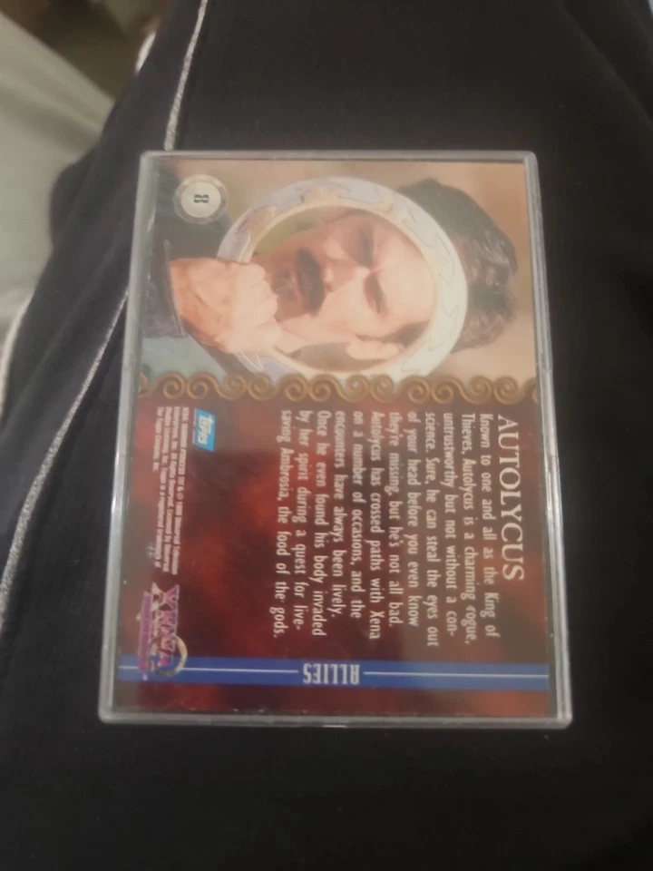 1998 Topps Xenia Warrior Princess TV Card  Autograph Bruce Campbell Autolycus - Image 3 of 3