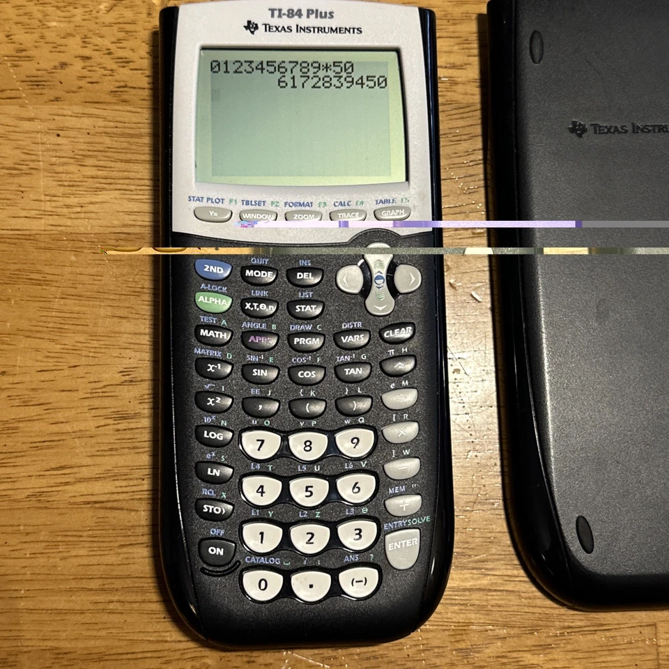 TI-84 Plus Graphing Calculator w/ Cover Texas Instrument Clean Tested & Works - Image 4 of 4