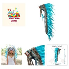 Elegant Handmade Feather Headdress  Unisex Festival Accessory in Various Colors