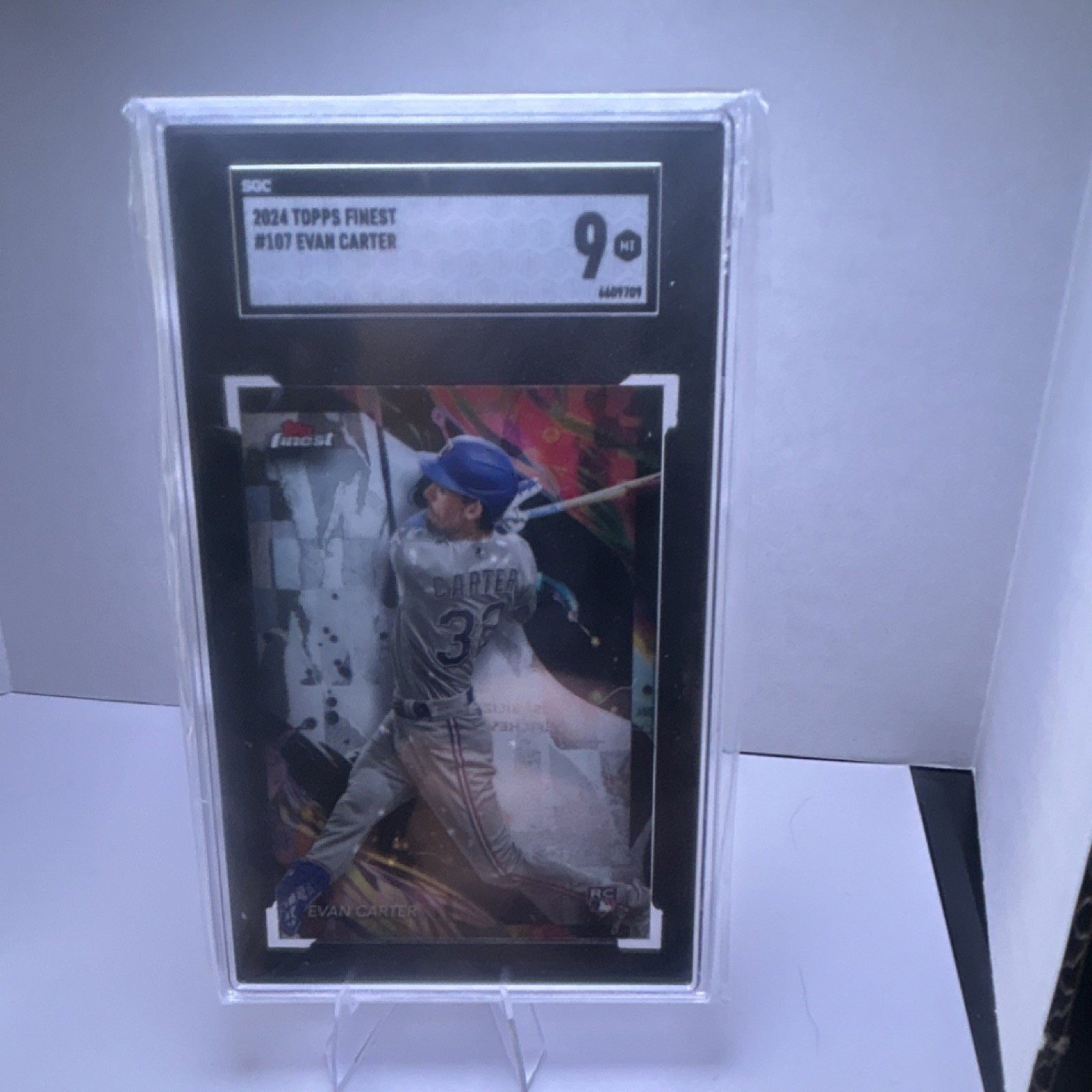 2024 Topps Finest - Uncommon Evan Carter #107 (RC)