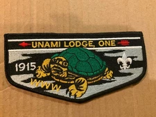 Unami Lodge 1 Black Border Large Turtle OA Flap