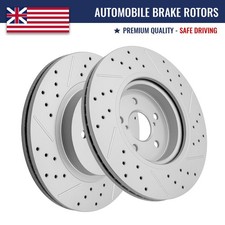 Front Drilled Slotted Brake Rotors for Subaru Crosstrek Impreza