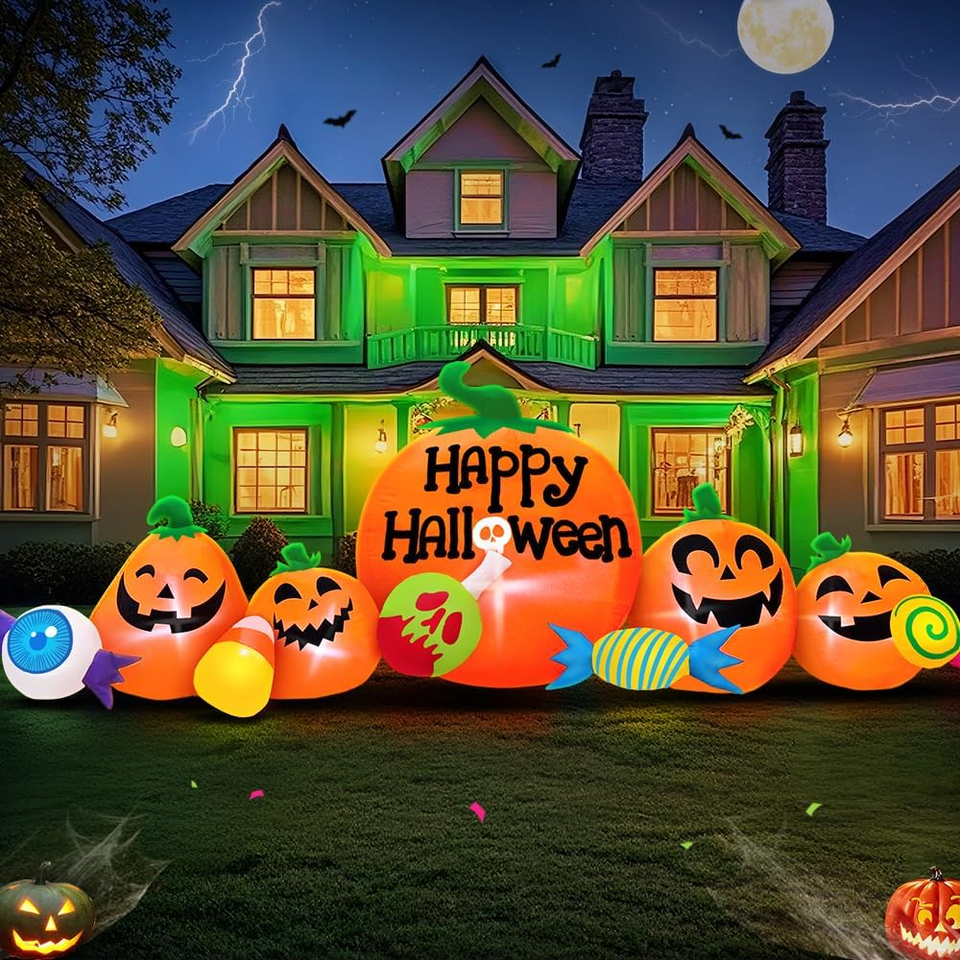 8FT Halloween Inflatable Decorations Outdoor, Halloween Decoration ...