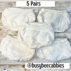 NEW Lot of 5 Coleco Cabbage Patch Kids Clothing White Briefs Underwear Trainers