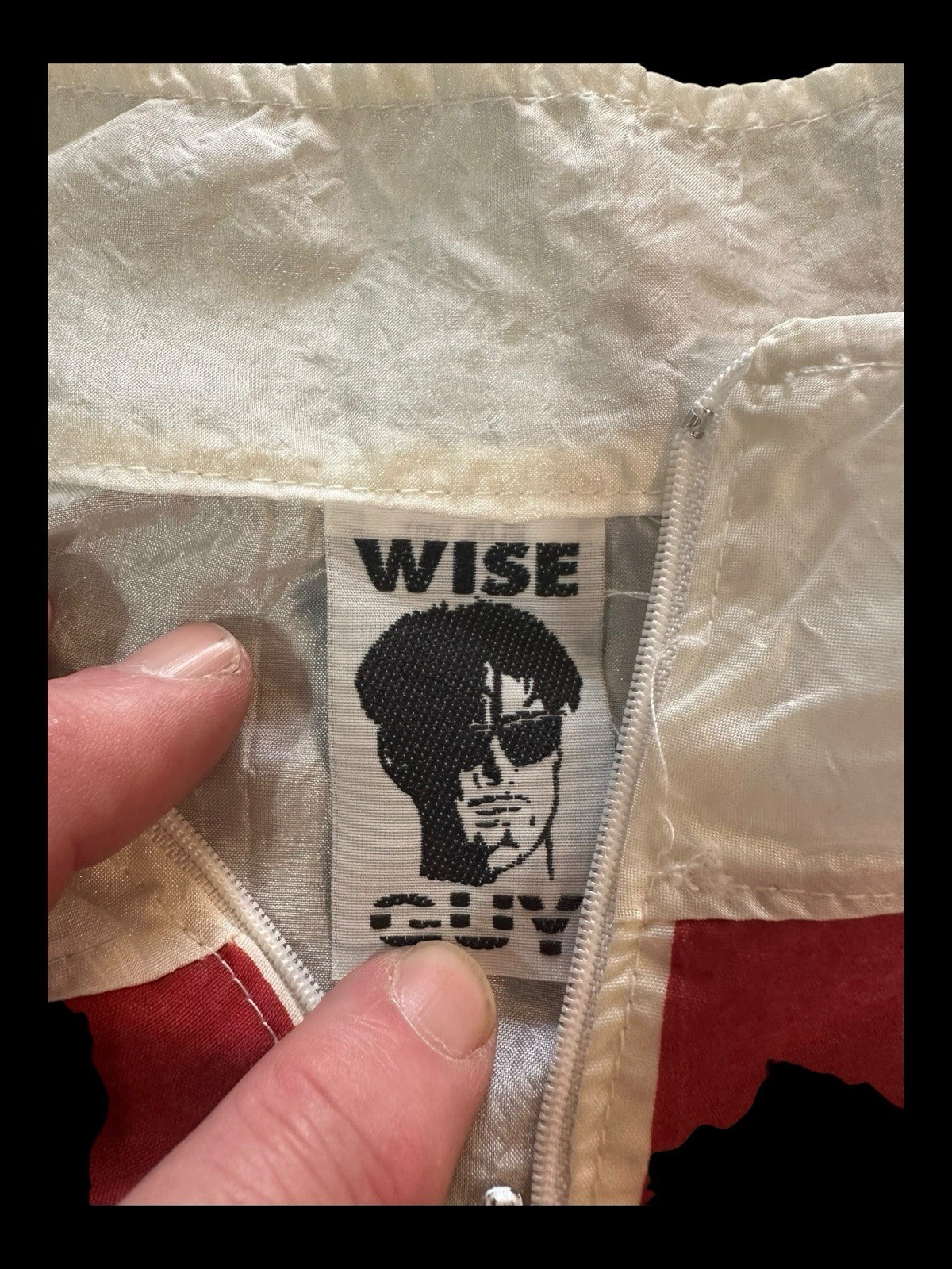 Vintage WISE GUY PULLOVER JACKET WINDBREAKER USA … - image 8
