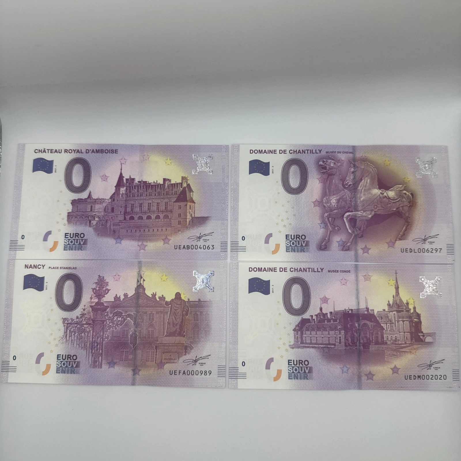 Billet Zéro 0 € Euro Touristique / Souvenir 2017
