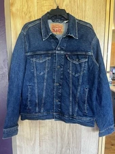 Vintage Levis Denim Trucker Jacket Mens Medium Excellent Condition