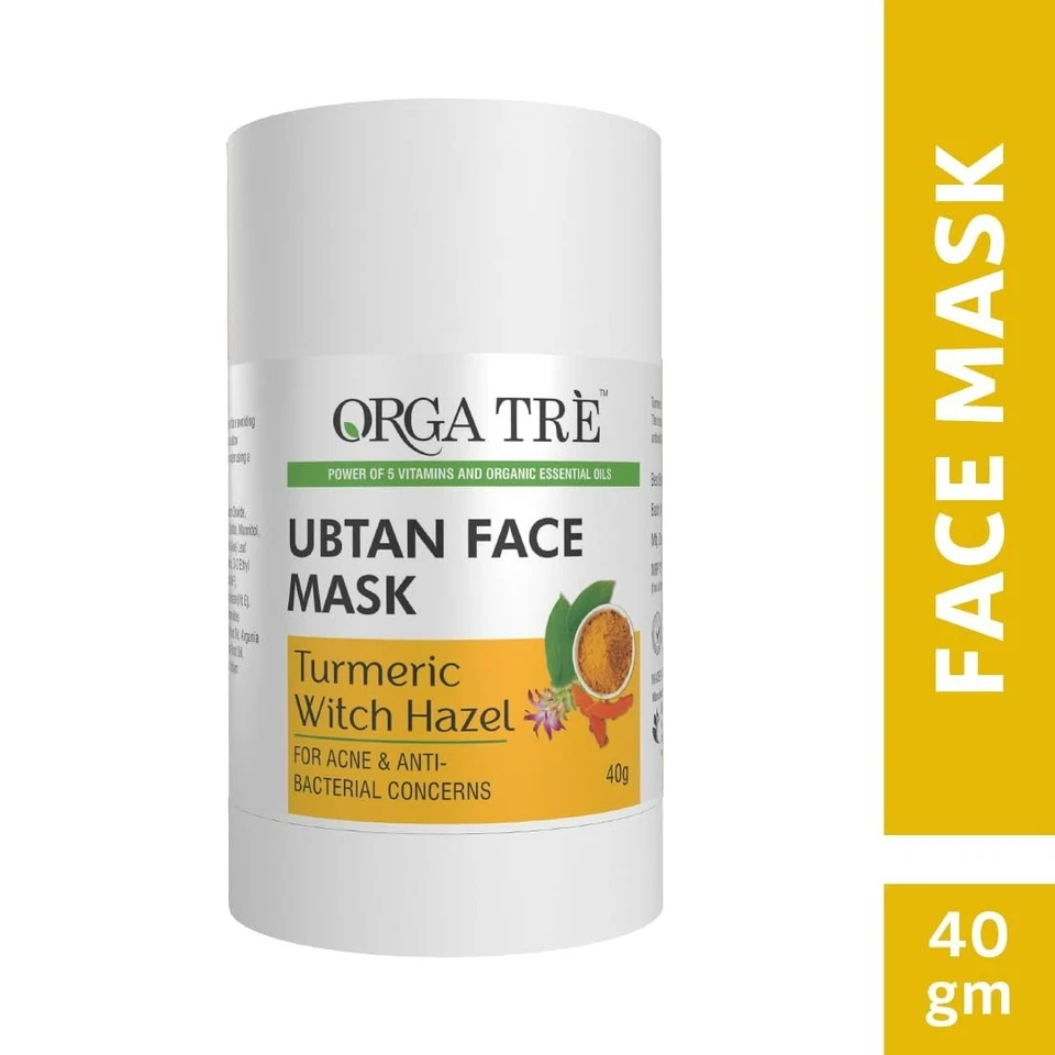 Orgatre Ubtan Face Mask Stick For Men & Women For Sun Tan, Natural Glow - Image 2 of 4