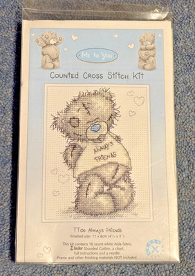 Anchor - Me to You - TT06 ''Always Friends'' - Kreuzstich-Set gezählt 11 x 8 cm