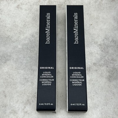 2 Pack! bareMinerals Original Liquid Mineral Concealer DARK 5C 0.2oz - Under Eye
