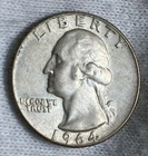 1964-D Washington SILVER Quarter Nice UNCIRCULATED!!Great Details!!FREE SHIPPING