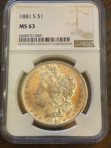 1881-S MS 63 Morgan Dollar