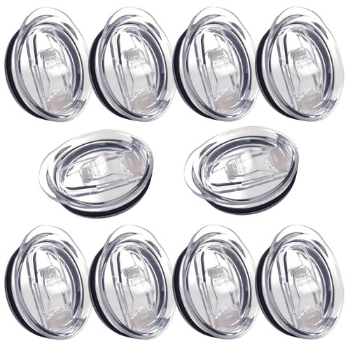 10 Pack 20 oz Skinny Tumbler Replacement Lids Plastic Splash Covers tops for 20